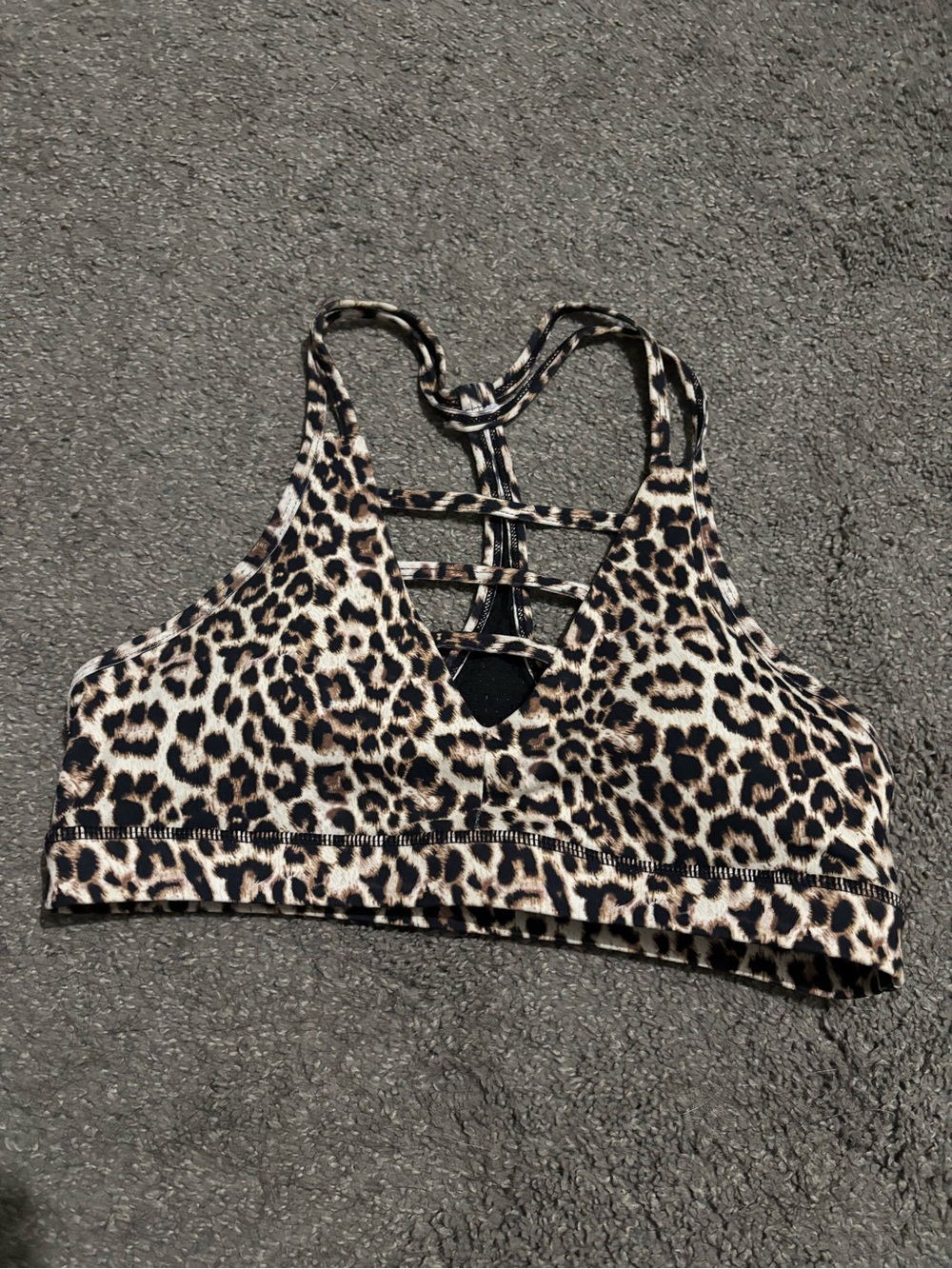 ZYIA Leopard Print Grid Bra